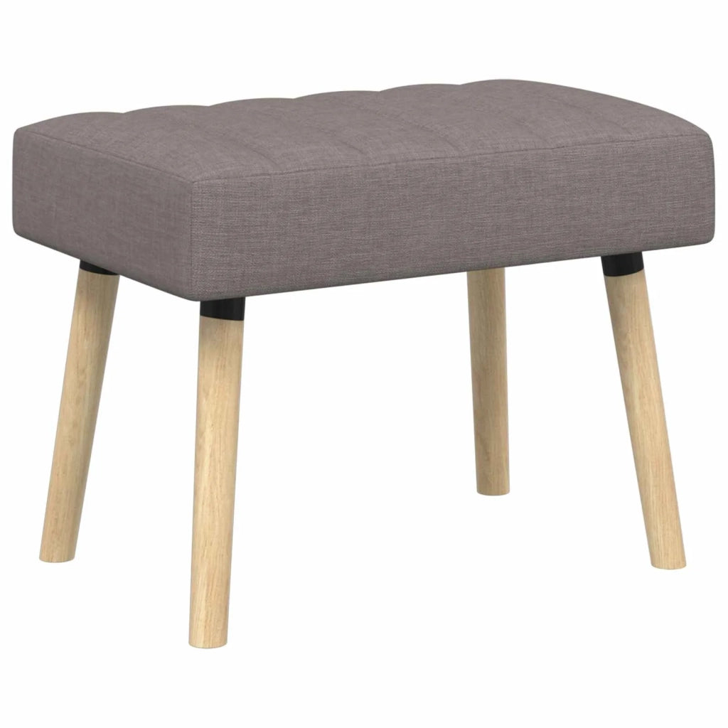 Panchina trapuntata a canale Tortora 60 x 40 x 45 cm Tessuto 42038465
