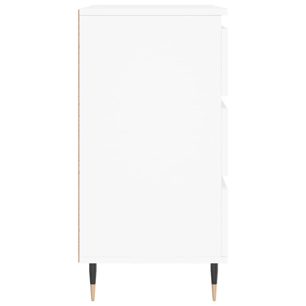 Buffet credenza cassettiera armadio mobile contenitore organizer per cucina soggiorno salotto 60 x 35 x 70 cm legno ingegnerizzato bianco 02_0030369