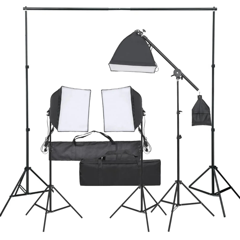 Kit per studio fotografico con set di illuminazione nera 02_0042400