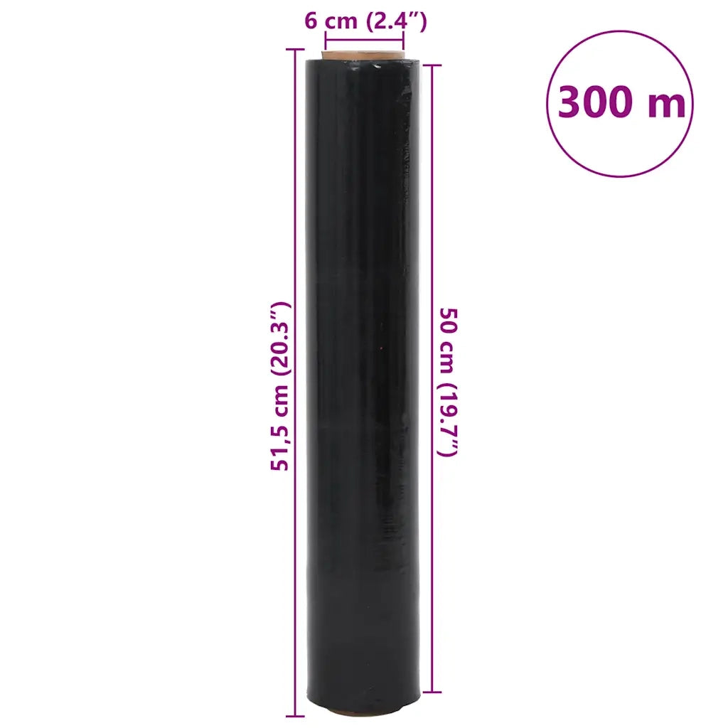 Film Estensibile 6 pz Nero 30 ¦Ìm 50 cm x 300 m CFW6428798