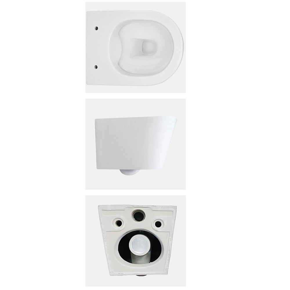 WC Sospeso Rimless YJ-2392 in Ceramica Bianco Lucido dal Design Moderno