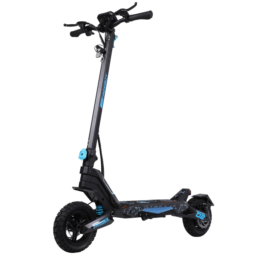 Monopattino elettrico G2 batteria 48V 13Ah autonomia 40 km motore posteriore pneumatici 10 pollici fuoristrada ad aria freni a disco pieghevole 150 kg