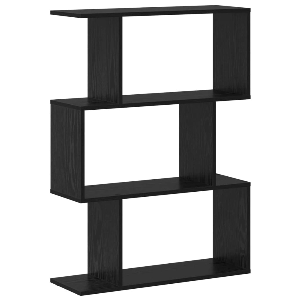Armadio per Libri 3 livelli 70 x 24 x 97 cm Rovere Nero 879671