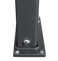 Doccia Solare Ibrida da Giardino 40L Miscelatore e Doccetta Lavapiedi Antracite/Inox