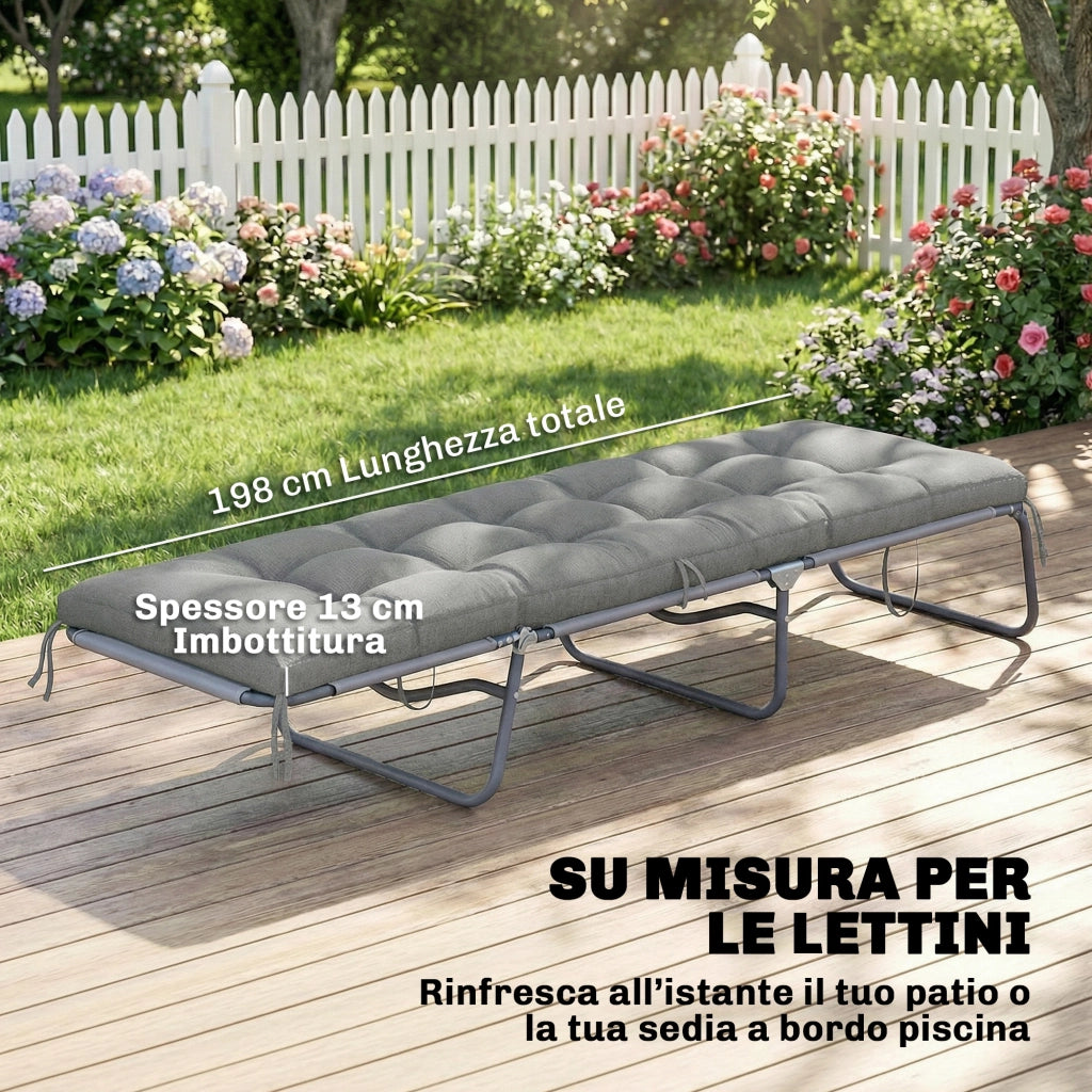 Cuscino per Poltrona da Giardino ¨C zephmum ¨C Grigio Chiaro