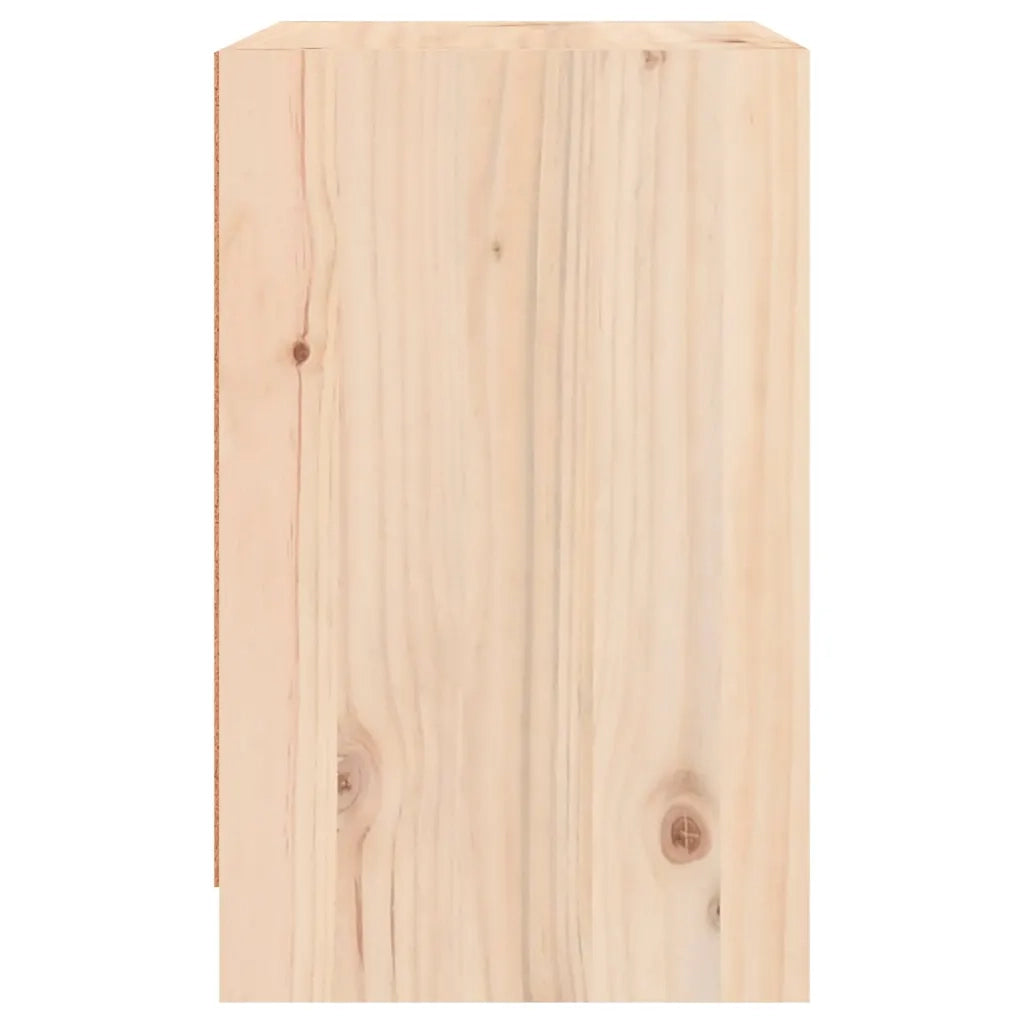 Comodini 2 pz-Set di 2 Tavolino da notte 40x31x50 cm in Legno Massello di Pino