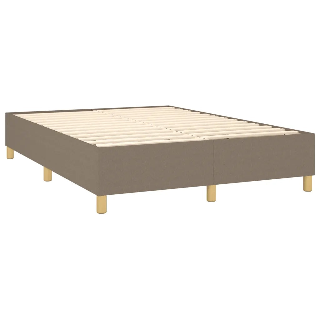 Giroletto a Molle con Materasso Tortora 140x200 cm in Tessuto 3142661