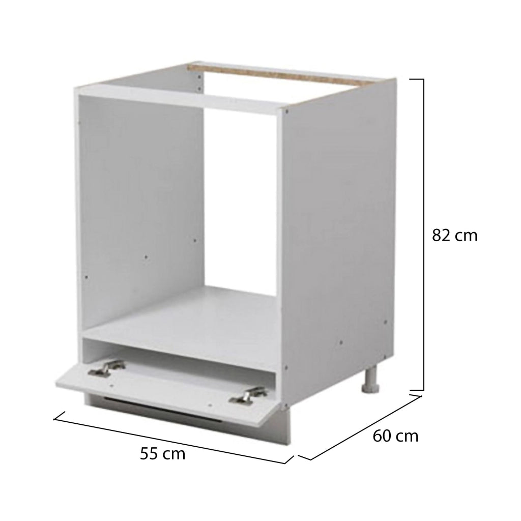 Mobile da Cucina Palmiano, Dispensa da Cucina un Cassetto, 60x55x82h cm Bianco