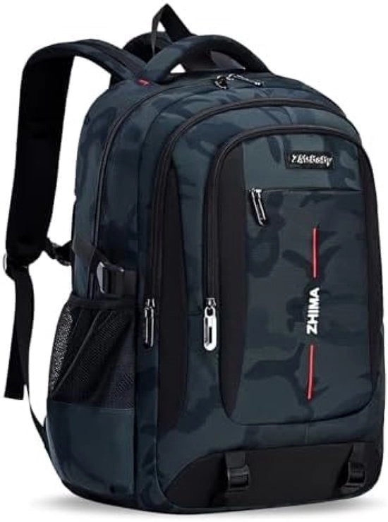 Borsa da Scuola per Ragazzi - Grande Capacità, Impermeabile, Leggera - Adatta per Laptop fino a 15.6 pollici, Viaggi e Utilizzo quotidiano
