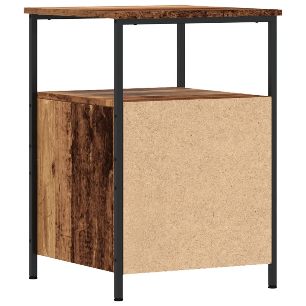 Comodino Legno Antico 34x35,5x50 cm in Legno Multistrato 857258