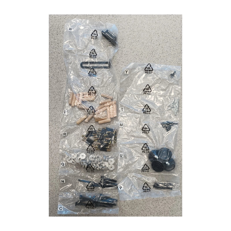 R KIT MONTAGGIO X INDUSTRIAL LIBRERIA METAL/QUERCIA 60X30X180 CM- 1,0 confezione