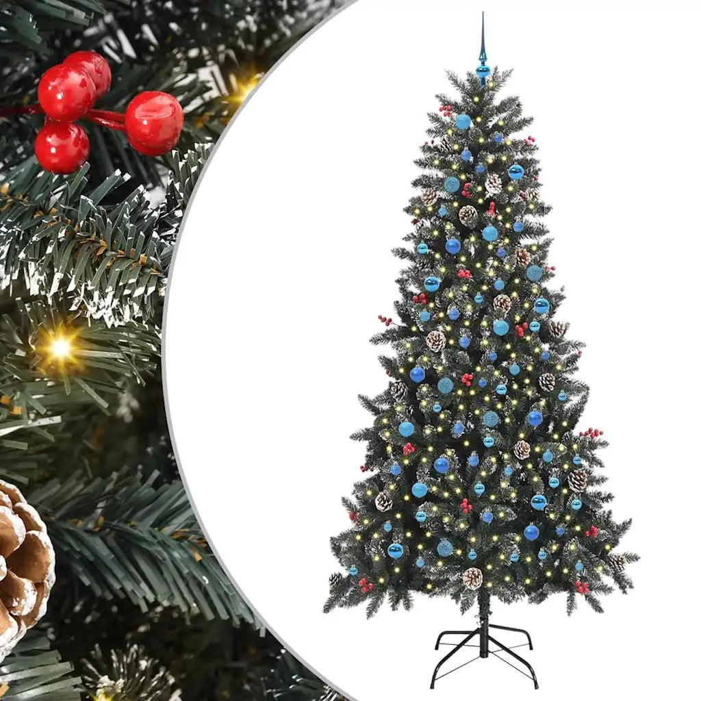 Albero di Natale artificiale con 300 LED Verde 240 cm 3395911