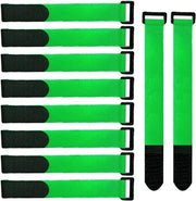 20 Set di Cinture per Cavi in Nylon, 30 x 2 cm, Cinture per Cavi Riconfezionabili - Verde
