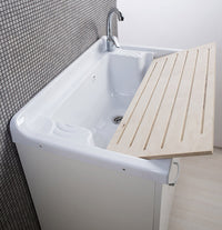 Mobile Lavatoio in ABS 80x50x88 cm 2 Ante Ambrosini Doris Bianco Opaco