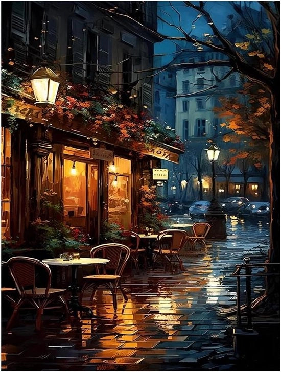 Set di pittura per adulti - Quadro da assemblare - Per principianti - 40 x 50 cm - Divertimento creativo - Rilassamento