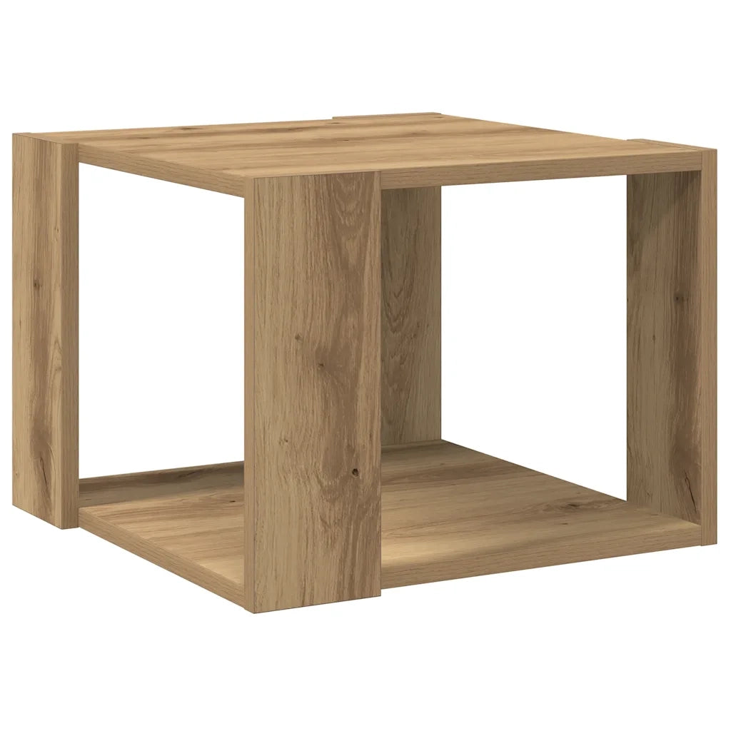 Tavolino Salotto Rovere Artigianale 40x40x30 cm in Truciolato 856495