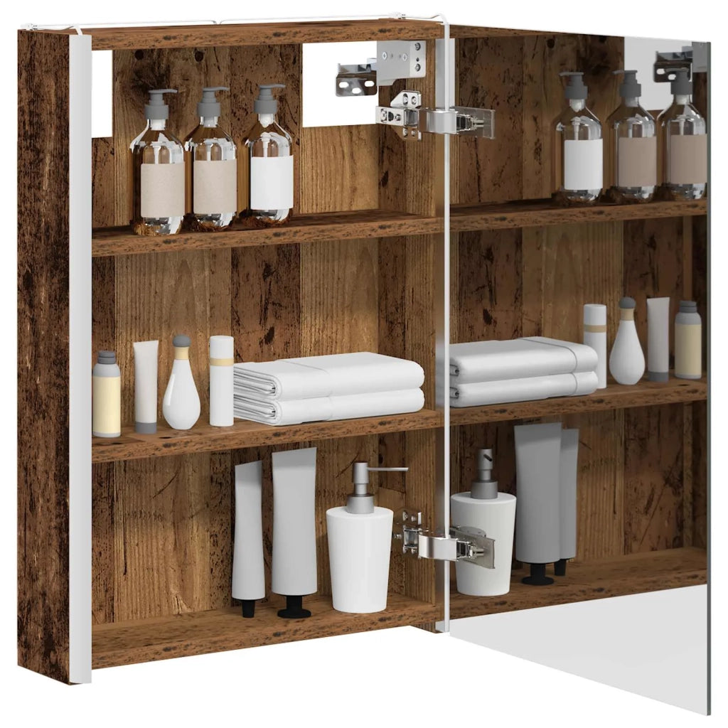 Mobiletto per specchio da Bagno | Armadio da bagno Legno vecchio