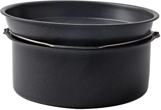 Set di accessori per frittura aeree con padella e pizzaplanca
