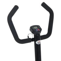 Stepper Professionale con Manubrio e Corde in Acciaio per Allenamento a Casa, 40 x 40 x 118cm, Nero