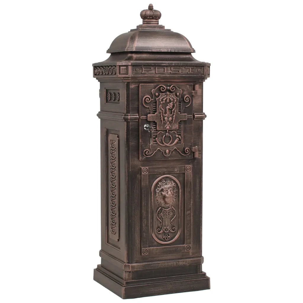 Cassetta della Posta in Alluminio Inossidabile Vintage Bronzo CFW1753205