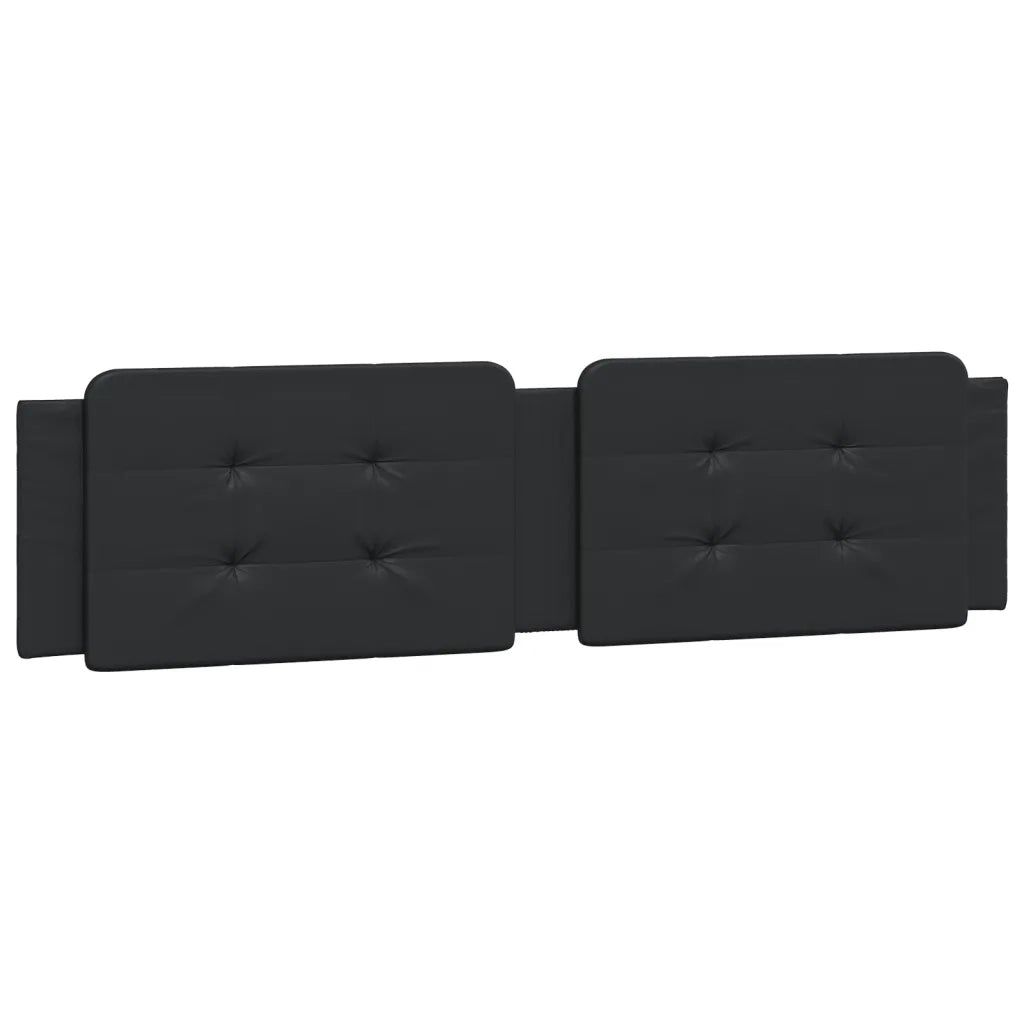vidaXL Letto con Materasso Nero 200x200 cm in Similpelle