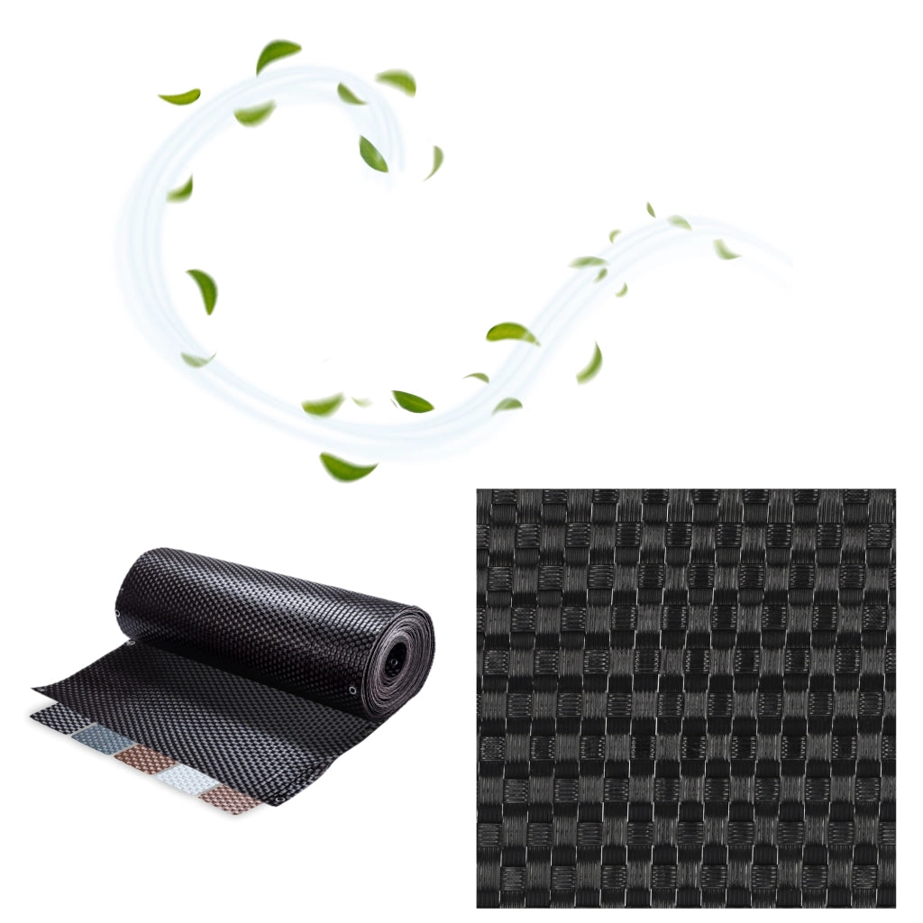 Telo copribalcone in tecnorattan KADAX 1x1M Marrone Scuro Premium Custom-Mat