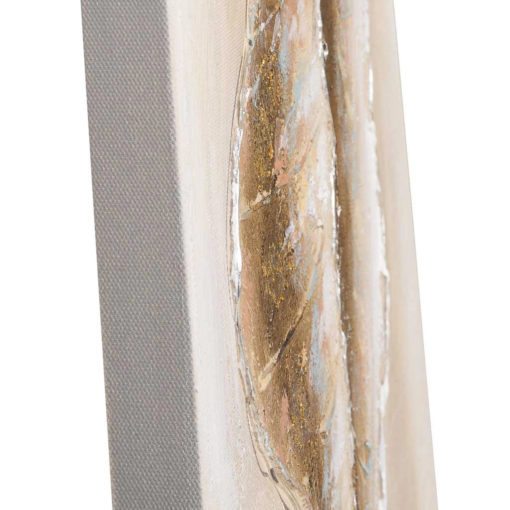 Quadro dipinto a mano con rilievo grigio 40x40x2,5h