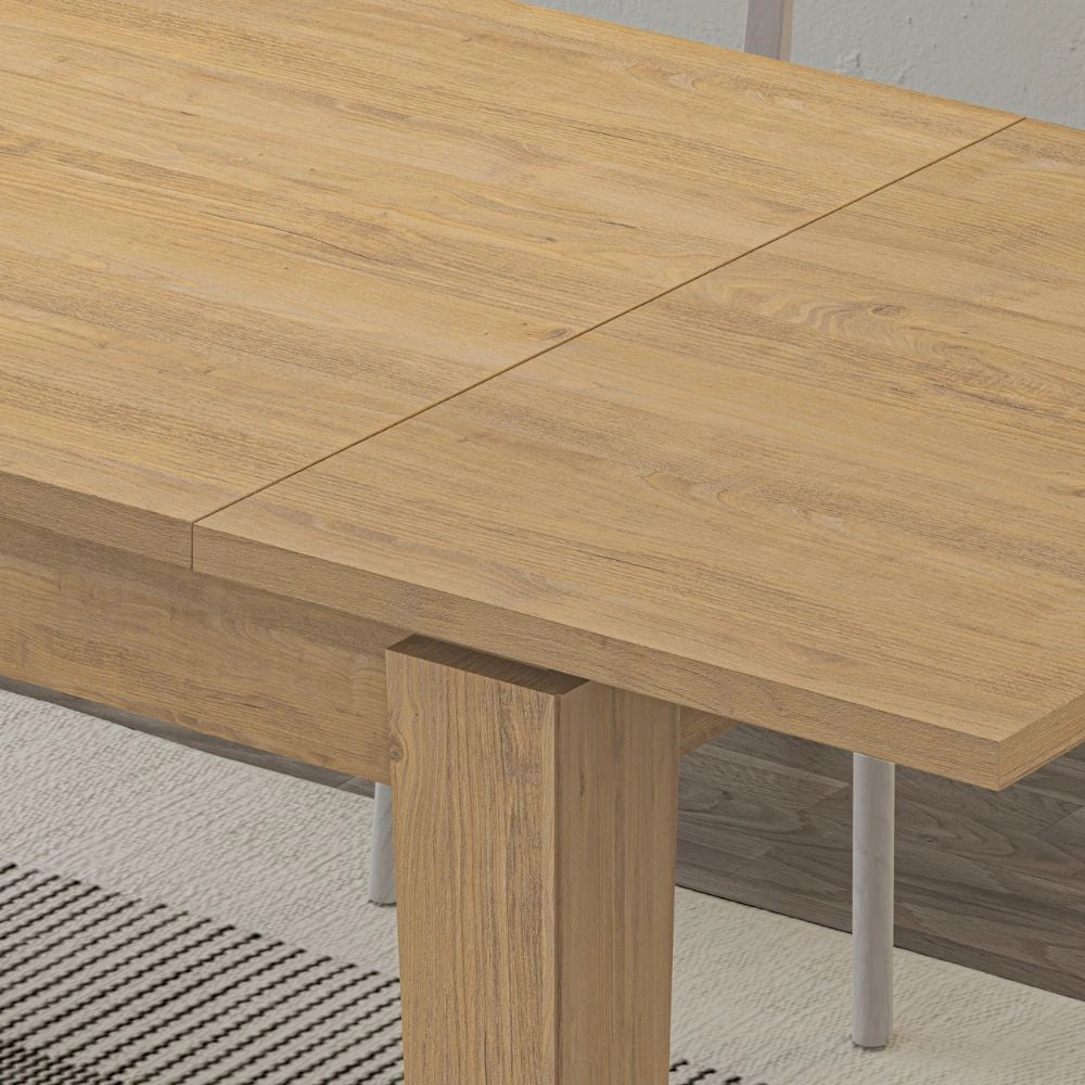 Tavolo allungabile Tolmen 140x80 cm  colore rovere