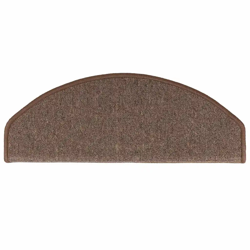 Tappetini per scale 10 pz | Gradini per Scale 65x24x4 cm Marrone caff¨¨ Semicircolari Grandi