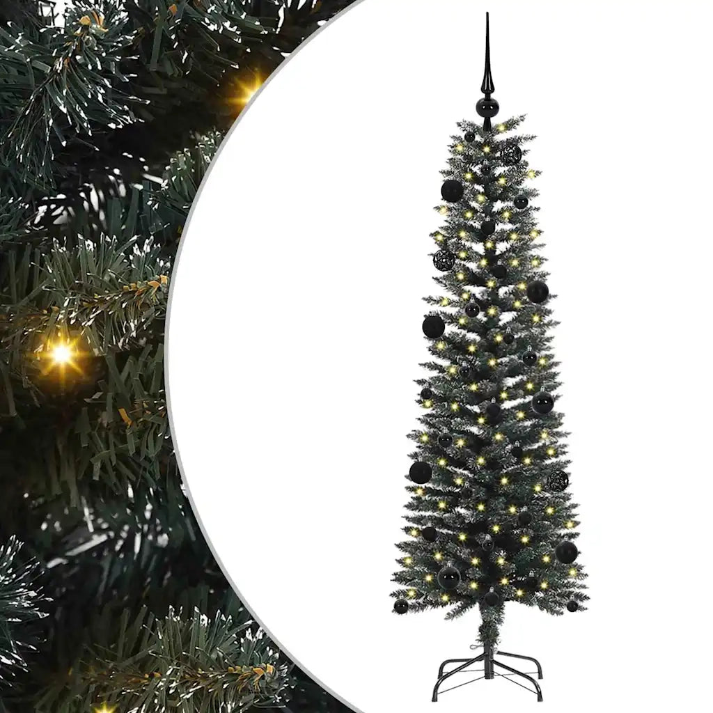 Albero di Natale | Decorazioni natalizie artificiale con 150 LED Verde 150 cm