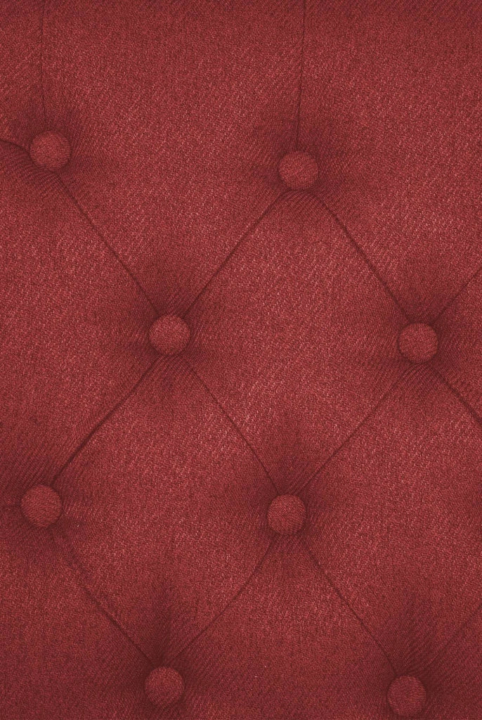 Sedia da cucina Lisburn design Chesterfield rosso,Tessuto
