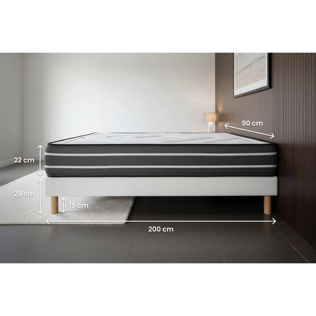 Materasso e base 90x200 cm - Esclusivo