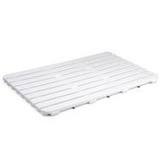 Pedana Doccia Plastica Antiscivolo 55x55 80x50 Rigida rettangolare quadrata Bianco/80x50cm