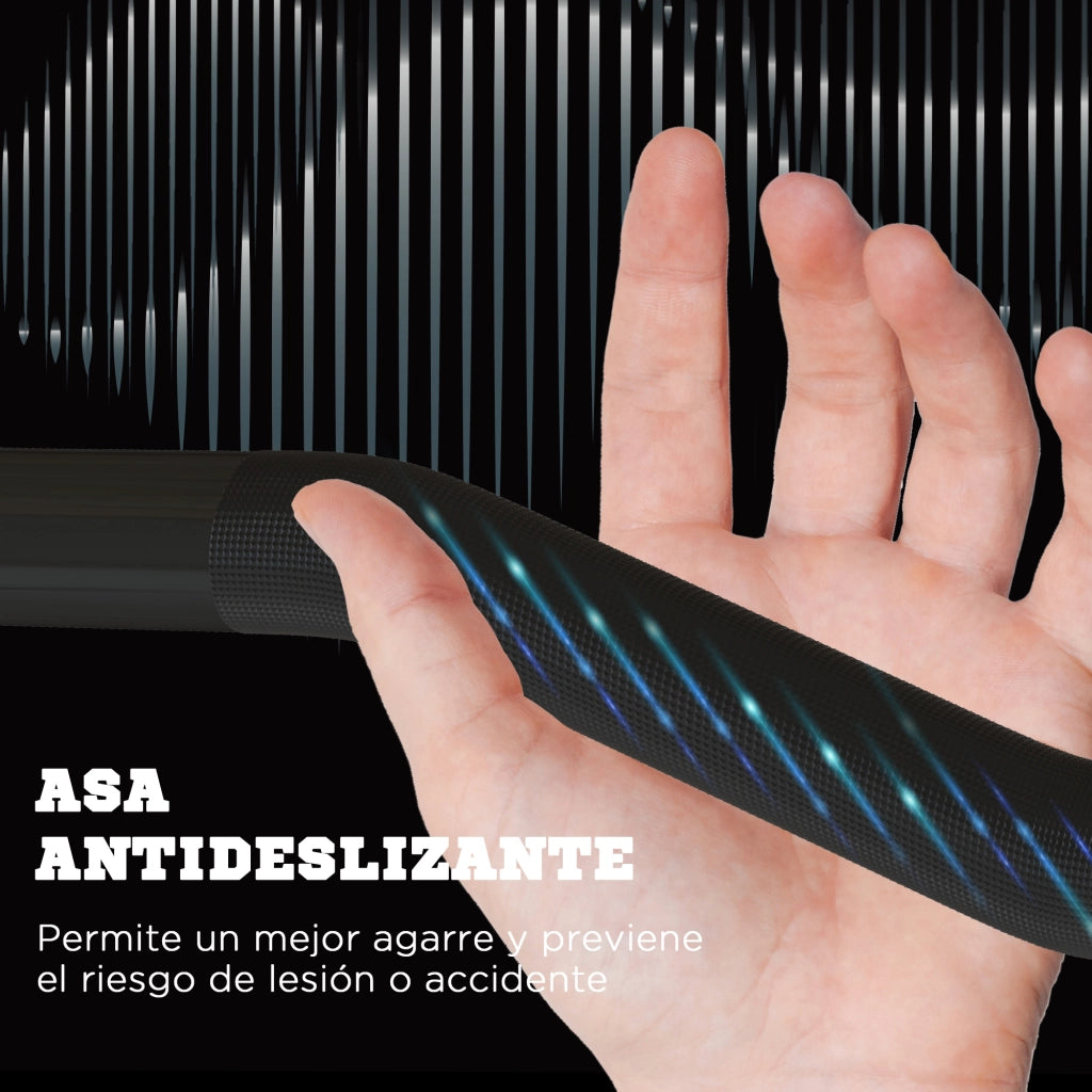 Barra Curl EZ con Presillas ¨C zephmum ¨C Nero e Argento 120 cm