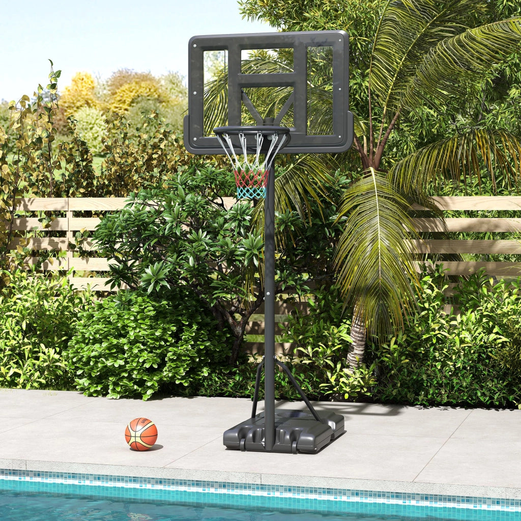 Canestro da Basket Regolabile con Ruote ¨C Minimal ¨C 230-305 cm