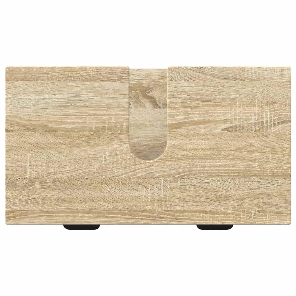 Set di mobili per il bagno con cassetto 2 pcs Rovere Sonoma