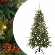 Albero di Natale | Decorazioni natalizie Artificiale con Rami Pieghevoli Verde 150 cm