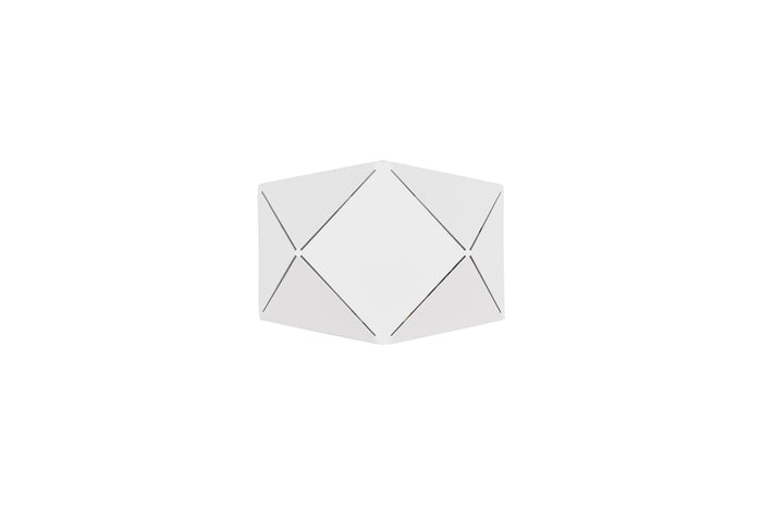 Applique da Interno a LED in Metallo Bianco Opaco