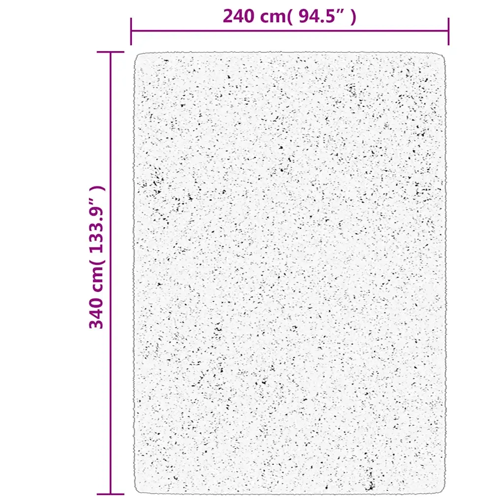 Tappeto OVIEDO a Pelo Corto Nero 240x340 cm 375563