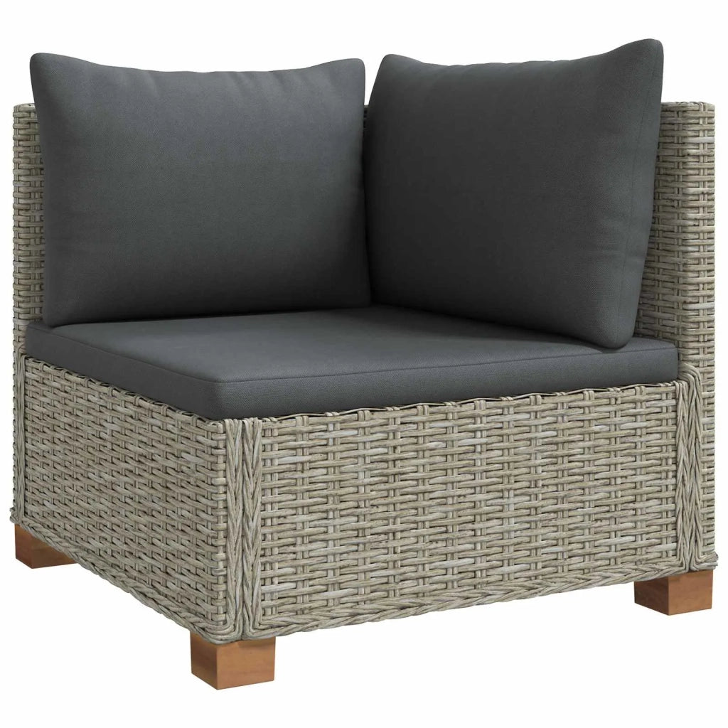4 pz Set Lounge in Rattan con Cuscini GENDT Rattan naturale 3429845