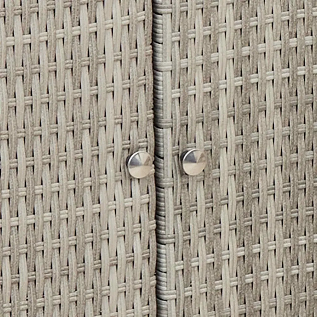 vidaXL Armadio con porta Grigio chiaro 100 x 36 x 102 cm Rattan