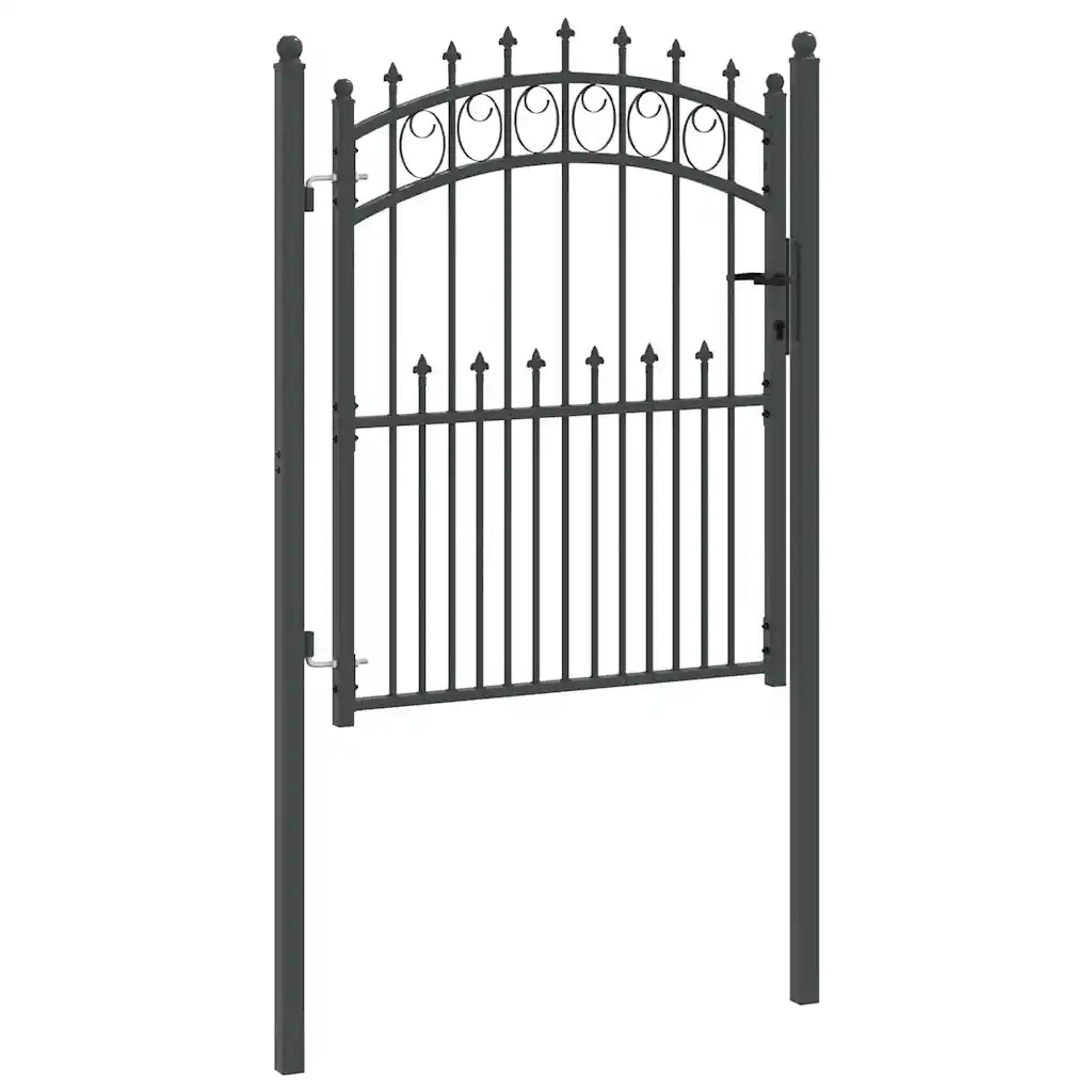 Cancello della recinzione con punte EMMEN 150 x 100 cm CFW6967473