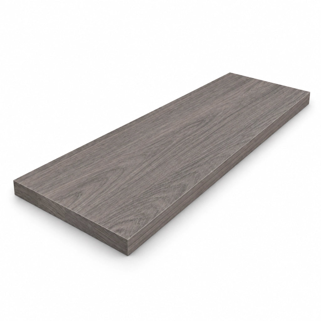 Mensola Squadrata Rovere Grigio 40 x 1,8 x 80 cm 5 Pezzi