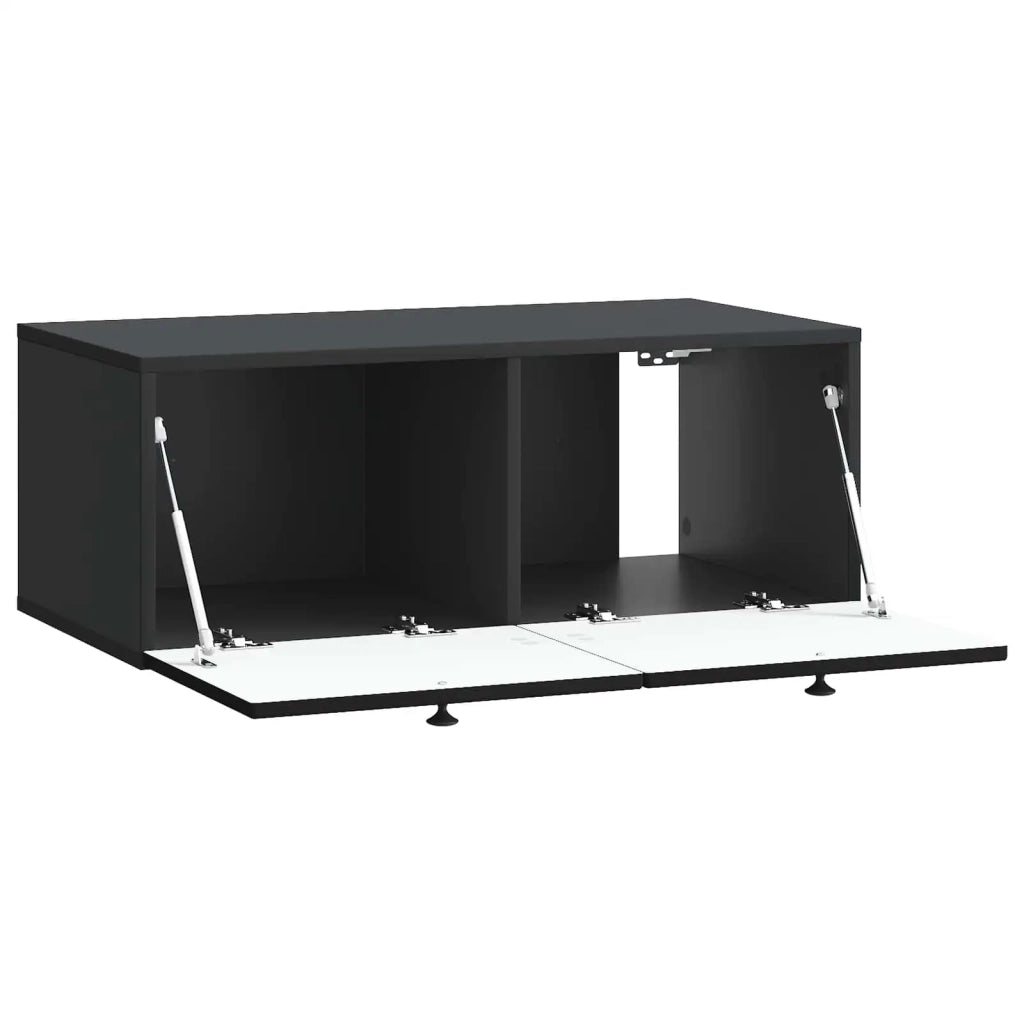 Mobile Porta TV da Muro Nero 78,5 x 41 x 30 cm 898176