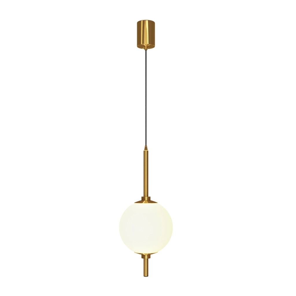 Maytoni Lampadario moderno The Sixth Sense 1 luce LED integrato ottone metallo vetro