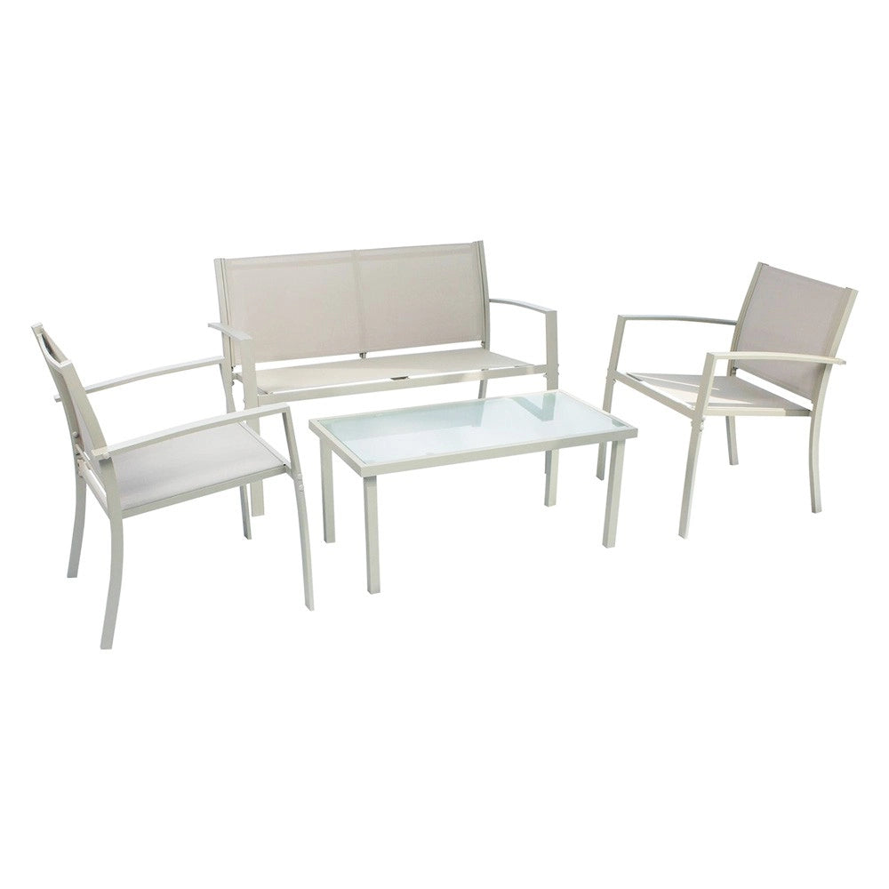 SET GIARDINO IN ACCIAIO 'SCARLINO'