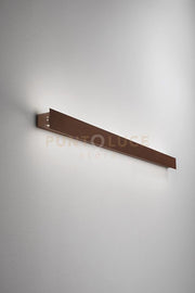 SIMBA APPLIQUE LED DOPPIA EMISSIONE  L.100CM IP54 CORTEN 4000K 1100LM 20W