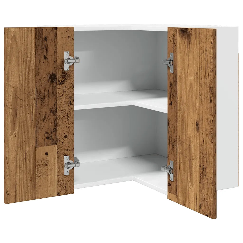 Mobile Pensile Angolo Â“LyonÂ” Legno Vecchio 57x57x60