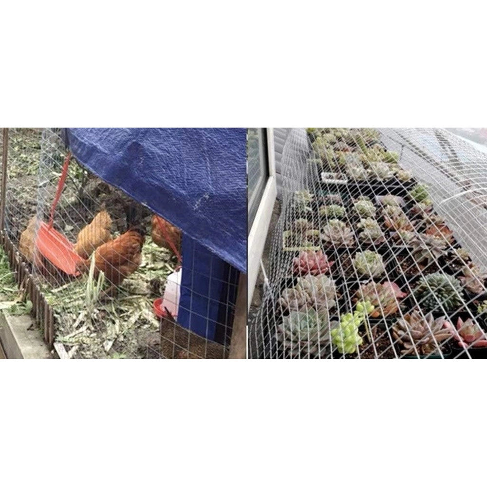 Trade Shop - Set 3pz Rete Metallica Zincata 0.5x3mt Recinzione Protezione Alberi Giardino Animali 020248 -