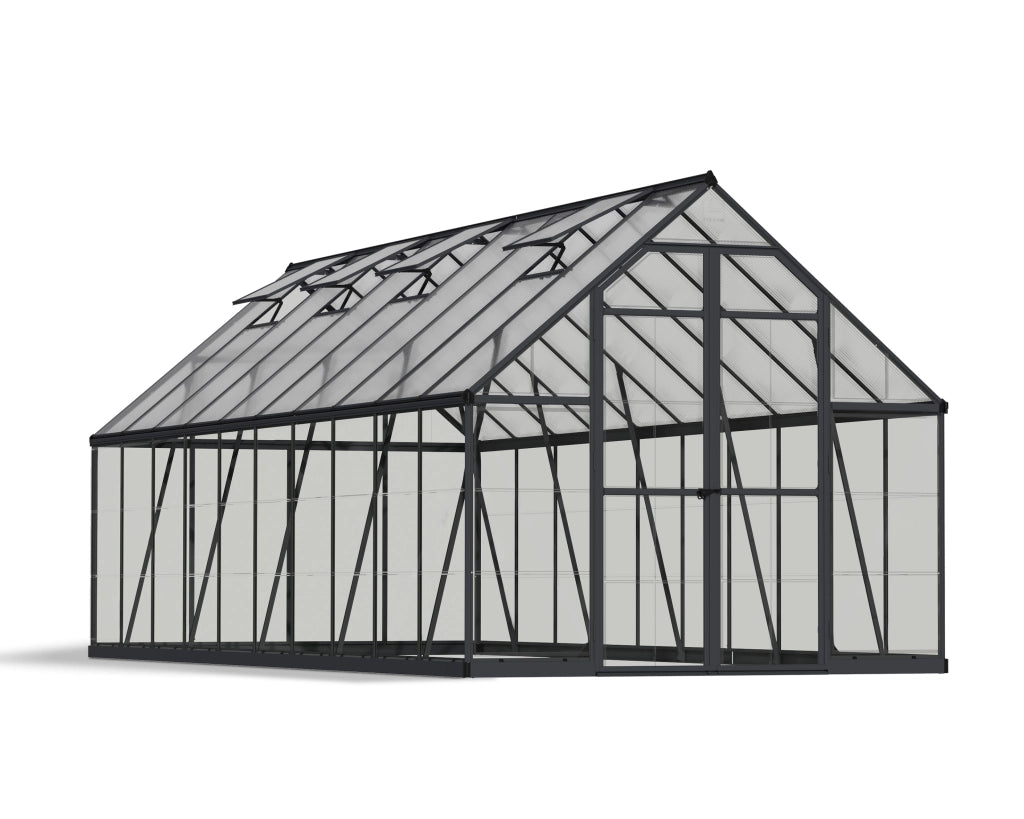 Serra Da Giardino in Policarbonato Balance Ibrida  607X244X229 cm Grigio
